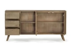 Buffet En Bois 3 Tiroirs 2 Portes 2 Niches Classic - Naturel 7 Buffet En Bois 3 Tiroirs 2 Portes 2 Niches Classic - Naturel -Mobilia Boutique buffet 9231977