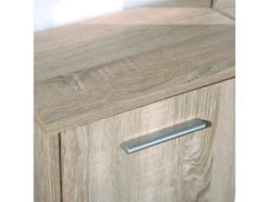 LIST - Buffet 5 Portes 2 Tiroirs Aspect Bois -Mobilia Boutique buffet 9518251