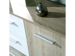 LIST - Buffet 5 Portes 2 Tiroirs Aspect Bois -Mobilia Boutique buffet 9518253