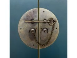 IVANA BLEU - Meuble D'Entrée 2 Portes 8 Tiroirs -Mobilia Boutique buffet 9526601