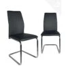 KAYELLES Lot De 2 Chaises De Salle à Manger Contemporaine Design DINA (noir) -Mobilia Boutique chaise 10026621