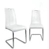 KAYELLES Lot De 2 Chaises De Salle à Manger Design Contemporain ABLA (blanc) 2 KAYELLES Lot De 2 Chaises De Salle à Manger Design Contemporain ABLA (blanc) -Mobilia Boutique chaise 10026631