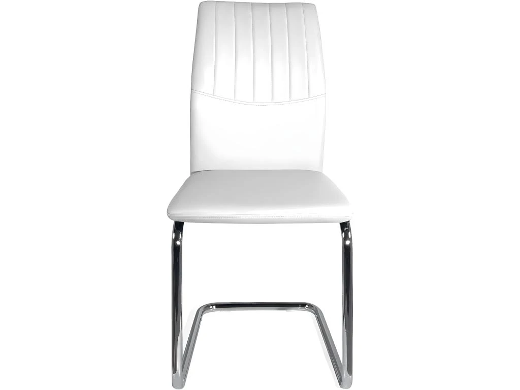 KAYELLES Lot De 2 Chaises De Salle à Manger Contemporaine Design DINA (blanc) 4 KAYELLES Lot De 2 Chaises De Salle à Manger Contemporaine Design DINA (blanc) – Image 2