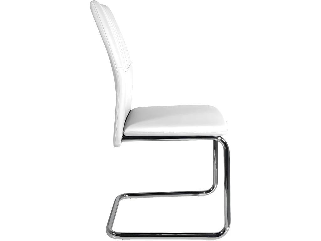 KAYELLES Lot De 2 Chaises De Salle à Manger Contemporaine Design DINA (blanc) 5 KAYELLES Lot De 2 Chaises De Salle à Manger Contemporaine Design DINA (blanc) – Image 3