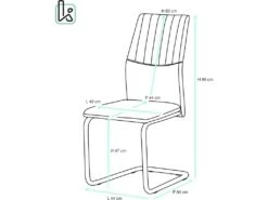 KAYELLES Lot De 2 Chaises De Salle à Manger Contemporaine Design DINA (blanc) 11 KAYELLES Lot De 2 Chaises De Salle à Manger Contemporaine Design DINA (blanc) -Mobilia Boutique chaise 10026649