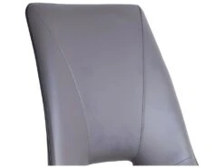 Chaise En Simili Taupe Avec Piètement Filaire En Métal - VOGUE -Mobilia Boutique chaise 10029139