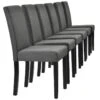 Set De 6 Chaises Rembourrées Den Haag Polyester Gris Foncé [en.casa] -Mobilia Boutique chaise 10030227