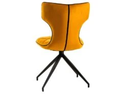 STYK - Lot De 4 Chaises Tissu Curry Surpiqures Carreaux -Mobilia Boutique chaise 10030289