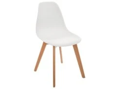 Chaise Pour Enfant En Bois Et Polypropylène Blanc H 58 Cm