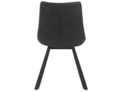 MARINA - Lot De 2 Chaises Matelassées Simili Gris -Mobilia Boutique chaise 10198415