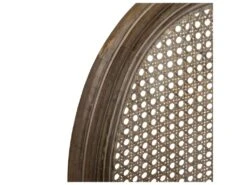 Chaise De Table En Coton Gris Et Bois Blanchi Avec Dossier Cannage -Mobilia Boutique chaise 10403959