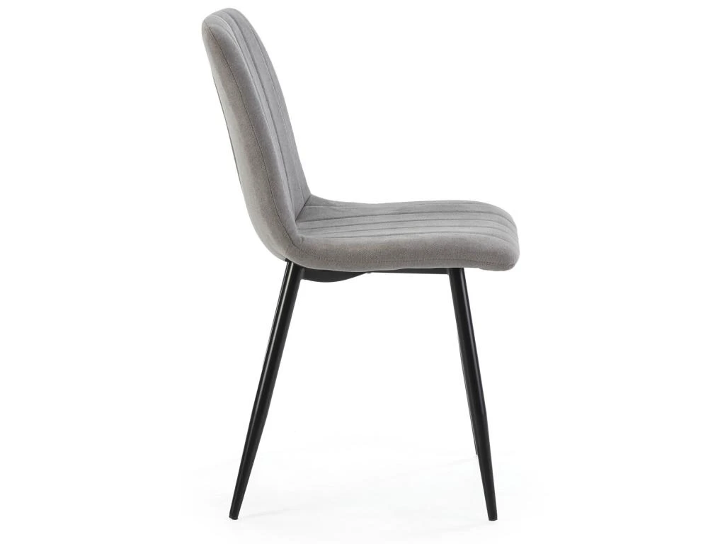 Pack 4 Chaises Sagi Recouvertes De Tissu Gris 5 Pack 4 Chaises Sagi Recouvertes De Tissu Gris – Image 3