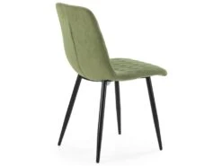 Pack 4 Chaises Abril Recouvertes De Tissu Vert -Mobilia Boutique chaise 10558549