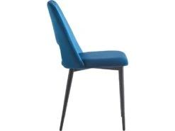 Lot De 2 Chaises En Velours "Fedora" - Bleu Foncé -Mobilia Boutique chaise 10560871