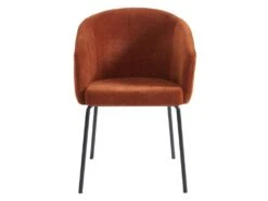 Lot De 2 Chaises Avec Accoudoirs En Tissu Et Métal - Terracotta - MORONI De Pascal MORABITO -Mobilia Boutique chaise 10569811