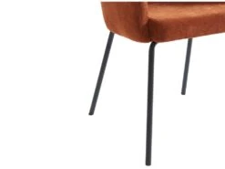 Lot De 6 Chaises Avec Accoudoirs En Tissu Et Métal - Terracotta - MORONI De Pascal MORABITO -Mobilia Boutique chaise 10579763