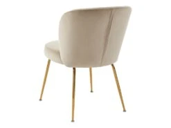 Lot De 2 Chaises En Velours Et Métal Doré - Beige - POLPONA De Pascal MORABITO -Mobilia Boutique chaise 10761207