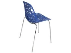 KAYELLES Lot 4 Chaises De Cuisine Design IKO (Bleu) -Mobilia Boutique chaise 11119701