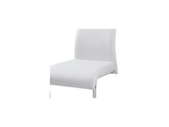 Quatuor De Chaises Simili Cuir Blanc - ROME -Mobilia Boutique chaise 11141827