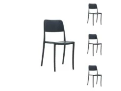 Quatuor De Chaises Noires - JIO