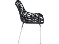 KAYELLES Lot 4 Chaises De Cuisine Design IKO (Noir) -Mobilia Boutique chaise 11149541