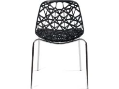 KAYELLES Lot 4 Chaises De Cuisine Design IKO (Noir) -Mobilia Boutique chaise 11149545