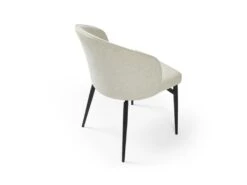 Lot De 6 Chaises En Tissu Et Métal - Crème - GILONA De Pascal MORABITO -Mobilia Boutique chaise 11194829