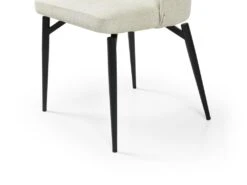 Lot De 6 Chaises En Tissu Et Métal - Crème - GILONA De Pascal MORABITO -Mobilia Boutique chaise 11194849