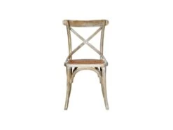 Duo De Chaises Bois Gris Vieilli - BRETT -Mobilia Boutique chaise 11198673