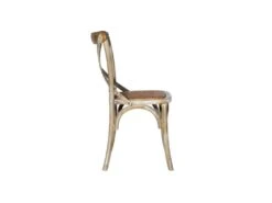 Duo De Chaises Bois Gris Vieilli - BRETT -Mobilia Boutique chaise 11198675