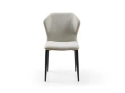 Lot De 2 Chaises En Tissu, Simili Et Métal - Gris Clair Et Beige - KIDANA De Pascal MORABITO 12 Lot De 2 Chaises En Tissu, Simili Et Métal - Gris Clair Et Beige - KIDANA De Pascal MORABITO -Mobilia Boutique chaise 11207785