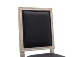 Lot De 2 Chaises En Tissu Et Bois D'hévéa - Noir - AMBOISETTE -Mobilia Boutique chaise 11209817