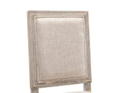 Lot De 2 Chaises En Tissu Et Bois D'hévéa - Beige - AMBOISETTE -Mobilia Boutique chaise 11210421