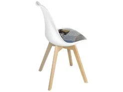 Lot 2 Chaises Scandinaves Coussin Patchwork LAO (Fleuri) -Mobilia Boutique chaise 11225953