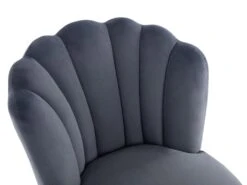 Lot De 6 Chaises En Velours Et Acier Doré - Anthracite - RUTY De Pascal MORABITO -Mobilia Boutique chaise 11259081