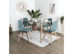 MELYA - Lot De 2 Chaises Scandinaves Céladon -Mobilia Boutique chaise 11344919