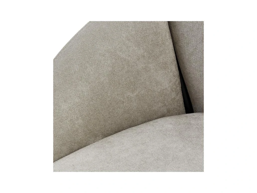 CANDICE - Fauteuil De Table En Tissu Chevrons Coloris Lin, Métal Noir(x2) 6 CANDICE - Fauteuil De Table En Tissu Chevrons Coloris Lin, Métal Noir(x2) – Image 4