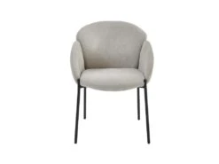 CANDICE - Fauteuil De Table En Tissu Chevrons Coloris Lin, Métal Noir(x2) 11 CANDICE - Fauteuil De Table En Tissu Chevrons Coloris Lin, Métal Noir(x2) -Mobilia Boutique chaise 11575487