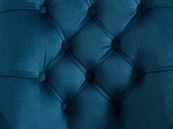 Lot De 6 Chaises En Velours Et Acier Inoxydable - Bleu Et Pieds Chromés - PORILASO De Pascal MORABITO -Mobilia Boutique chaise 11769649