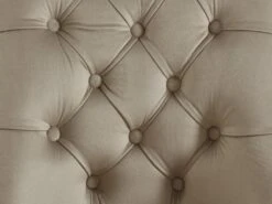 Lot De 6 Chaises En Velours Et Acier Inoxydable - Beige Et Pieds Dorés - PORILASO De Pascal MORABITO -Mobilia Boutique chaise 11778263