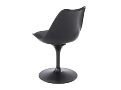Lot De 6 Chaises En Polypropylène, Simili Et Métal - Noir - XAFY -Mobilia Boutique chaise 12353259