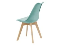 Lot De 2 Chaises Siège De Salle à Manger Cuisine Scandinave Synthétique Hêtre 81 Cm Vert 03_0002771 -Mobilia Boutique chaise 12384213