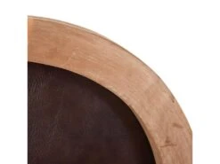 EMIA - Lot De 2 Chaises Médaillon Bois Simili Marron -Mobilia Boutique chaise 12401343