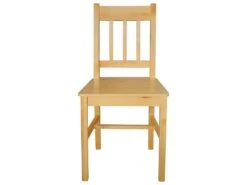 Lot De 4 Chaises De Salle à Manger Cuisine Style Rustique En Bois De Pin CDS021329 -Mobilia Boutique chaise 12442023