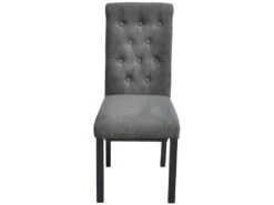 Lot De 2 Chaises De Salle à Manger Cuisine Design Moderne Et Confortable Gris Clair Tissu CDS020476 -Mobilia Boutique chaise 12442395