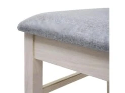 Lot De 2 Chaises De Salle à Manger Cuisine Chaise Tissu Gris Et Bois Massif Clair 04_0000399 -Mobilia Boutique chaise 12443631