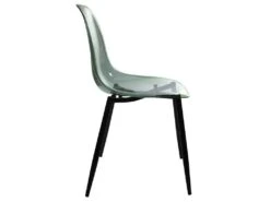 FUNIO - Lot De 4 Chaises Bleues Transparentes Et Métal -Mobilia Boutique chaise 12599359