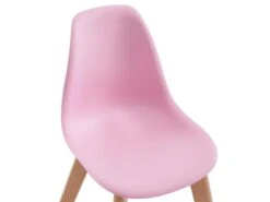 Lot De 2 Chaises Enfant En Polypropylène Et Hêtre - Rose - LILINOU -Mobilia Boutique chaise 12610867