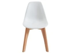 Lot De 2 Chaises Enfant En Polypropylène Et Hêtre - Blanc - LILINOU -Mobilia Boutique chaise 12611469