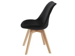 Lot De 2 Chaises En Velours Et Hêtre - Noir - JODY 14 Lot De 2 Chaises En Velours Et Hêtre - Noir - JODY -Mobilia Boutique chaise 12617431